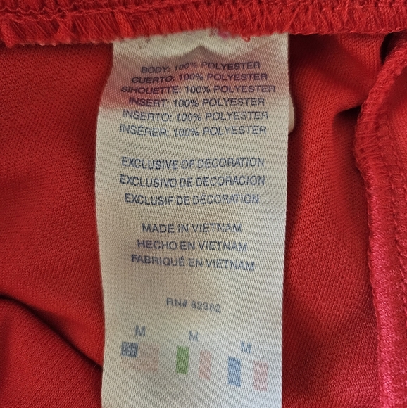 Champion Boys Red White Athletic Sporty Logo Shorts, Size M - Picture 6 of 6